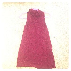 Red Turtleneck Dress